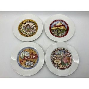 Restoration Hardware Cheese Plates Appetizer Dessert Salad Set 4